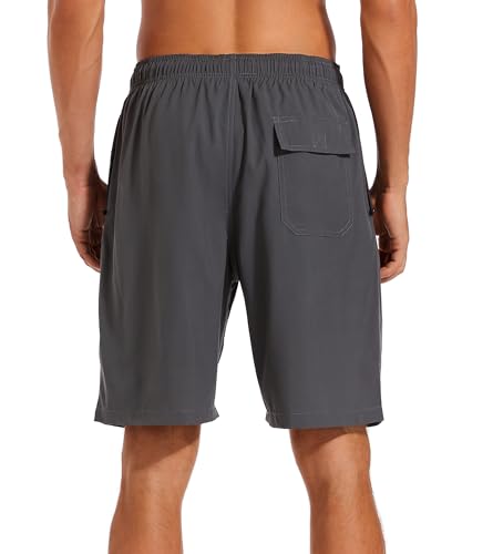 SILKWORLD Mens Swimming Shorts Quick Dry Beach Trunks Swimwear with Mesh Lining4