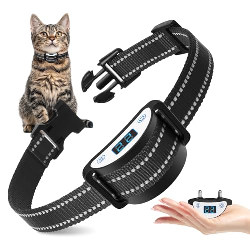 DTCOLLAR Cat Shock Collar with Vibration, Beep & Shock Modes