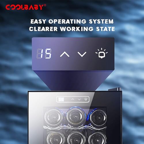 كول بيبي خزانة نبيذ منزلية صغيرة بلون احمر، مبرد بدرجة حرارة ثابتة، مبرد زجاجة النبيذ، ثلاجة ثلاجة صغيرة