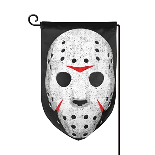 Drapeau de jardin tête de mort 12,5 x 18 cm double face pour décoration extérieure sans usure