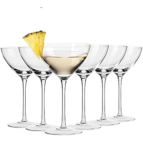 KROSNO Martini-Cocktailgläser | Set mit 6 Stück | 235 ml | Harmony-Kollektion | perfekt für Zuhause Cover