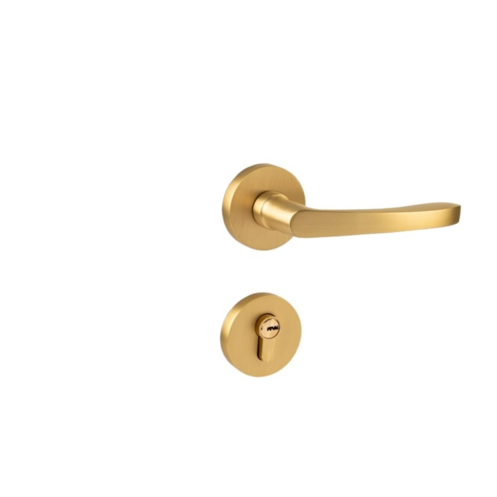 Aepqbgqj One Color Minimalist Pure Copper Door Lock For Bedroom Silent, Magnetic