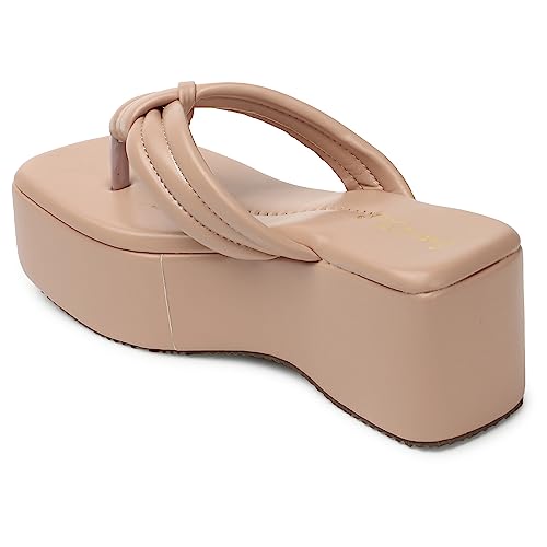 Image of Smart & Sleek Crossover-Strap Platform Heels Sandal for Women & Girls-F9