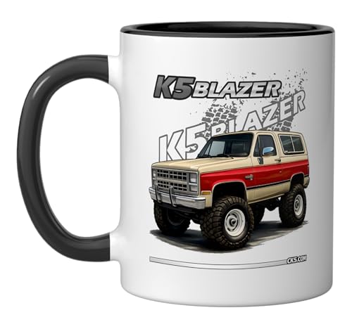 Taza cerámica K5 Blazer clásica 4x4 11 oz negro/blanco miniatura 1
