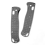 2PCS (1Pair) Brushed Custom Pattern Scales For Benchmade Bugout 535 Aluminium Alloy Black