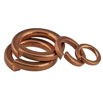 Brass Spring washer Bronze Copper Brass Split Spring Lock Washer M3 M4 ...