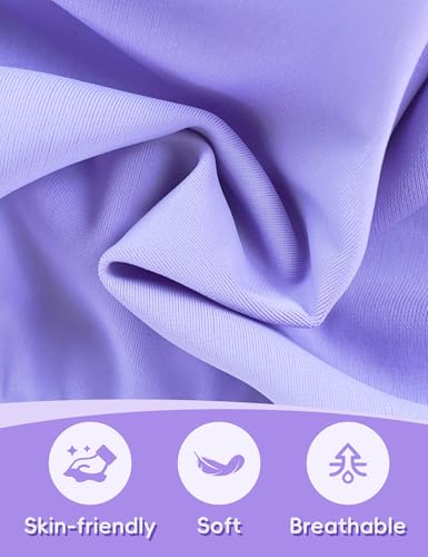 Image of Girls' Swimwear Sports Bra Swimsuit Bikini for Juniors 12-14 Years Old Purple Teen Two Piece Bathing Suits