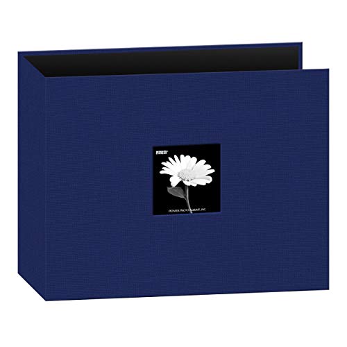 Pioneer Photo Albums Fabric Frame 3-Ring Scrapbook, 12"x12", Cobalt Blue