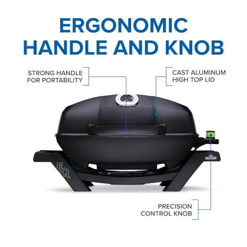 Image of Napoleon TravelQ PRO285E Portable Electric Grill, Black, Tailgating, Camping, and Small Outdoor Spaces