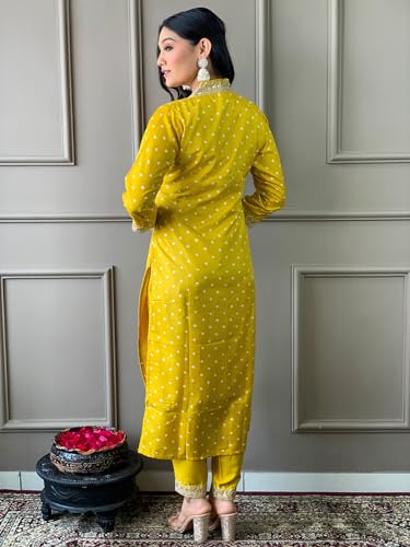 Naixa Women's Rayon Cotton Lining Embroidered Straight Kurta with Pant and Dupatta Sets (NX-470)