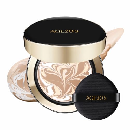 Image of [Vegan] AGE20'S Signature Essence Pact | Pack of 1 | 21N VANILLA | Korean Cushion Foundation | Cream Foundation, Dewy & Glow Finish, Natural Coverage, SPF 50+