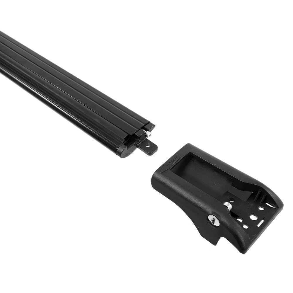 Cofre Techo Barras transversales portaequipajes de Techo para KIA para Soul 2014-2019 SUV. Portaequipajes rígido con 4 Llaves. Soporta hasta 45 kg Carga Barras Techo Aluminio