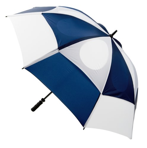 GustBuster Pro Series Extra Large Golf Umbrella Windproof 62-Inch with (Style 5)(Navy/White)