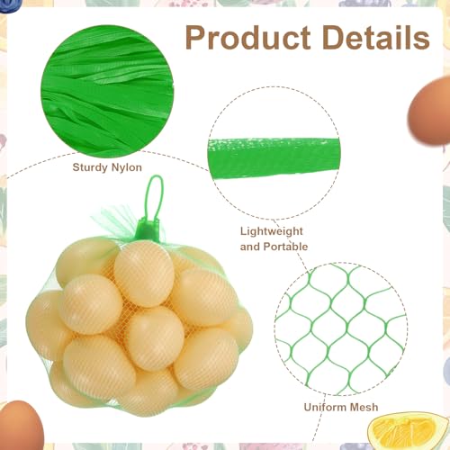Bolsas de malla reutilizables de nailon sourcing map para guardar alimentos, 30 cm 4