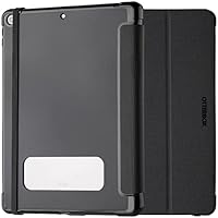 OtterBox React Folio Case for iPad 10.2-Inch (8th Gen 2020 / 9th Gen 2021), Shockproof, Drop proof, Ultra-Slim Protective Folio Case, Tested to Military Standard, Black - Non-Retail Packaging