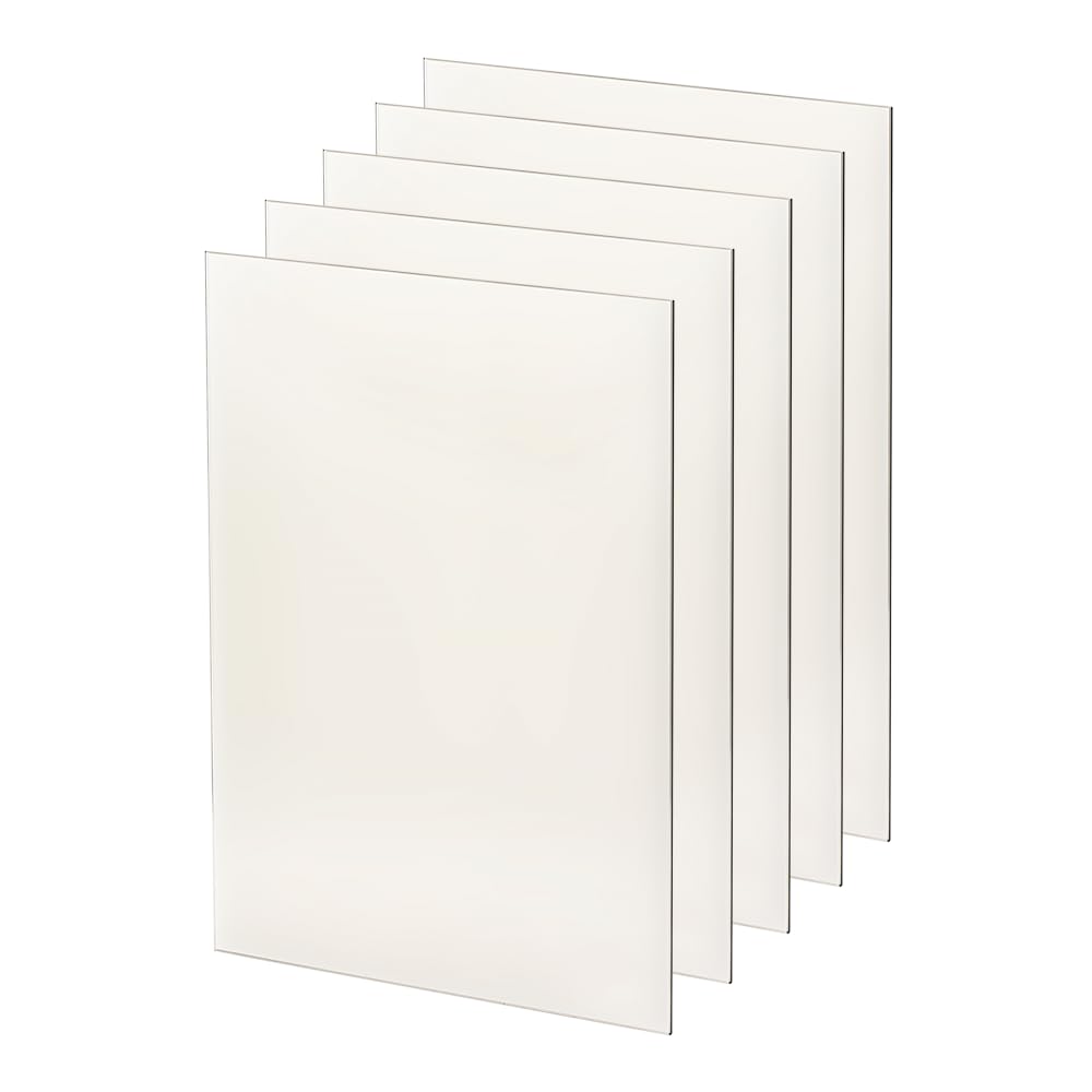 Kratki Kaminglas & Ofenglas Satz mit 5 Stück 260 x 280 mm hitzebeständige Kaminscheibe mit Temperaturbeständig bis 660 Degree C Stärke 4 mm Glasplatte für Kaminofen