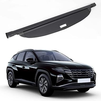 Auto versenkbare hinteren Kofferraum Paket Regal Cargo Covers per Hyundai Tucson 2021 2022, Gepäck Vorhang Privatsphäre schützendes Zubehör
