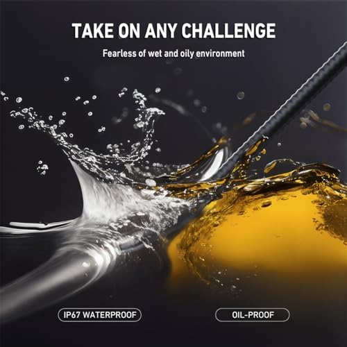 Bild 3 - Ralcam Endoskopkamera mit Licht Endoscope Camera - Endoskop 8,5mm Inspektionskamera 4,3" HD 1080P Rohrkamera, Kameras mit 6 LED, IP67 Wasserdicht 1m Flexible Kanalkamera Teleskopkamera Kfz Werkzeug