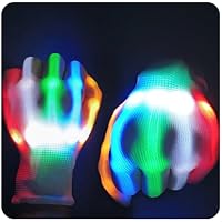 VICAITOYS   LED Light-Up Gloves Toy w/ 6 Flashing Modes