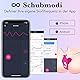 FULUTOY Tragbare Vibratoren für sie Klitoris und G-Punkt mit Stoßfunktion, Schub Vibrator mit APP Bluetooth Fernsteuerung, unsichtbarer Masturbation Vibrator, Panty Vibrator für Frau und Paare, Rosa
