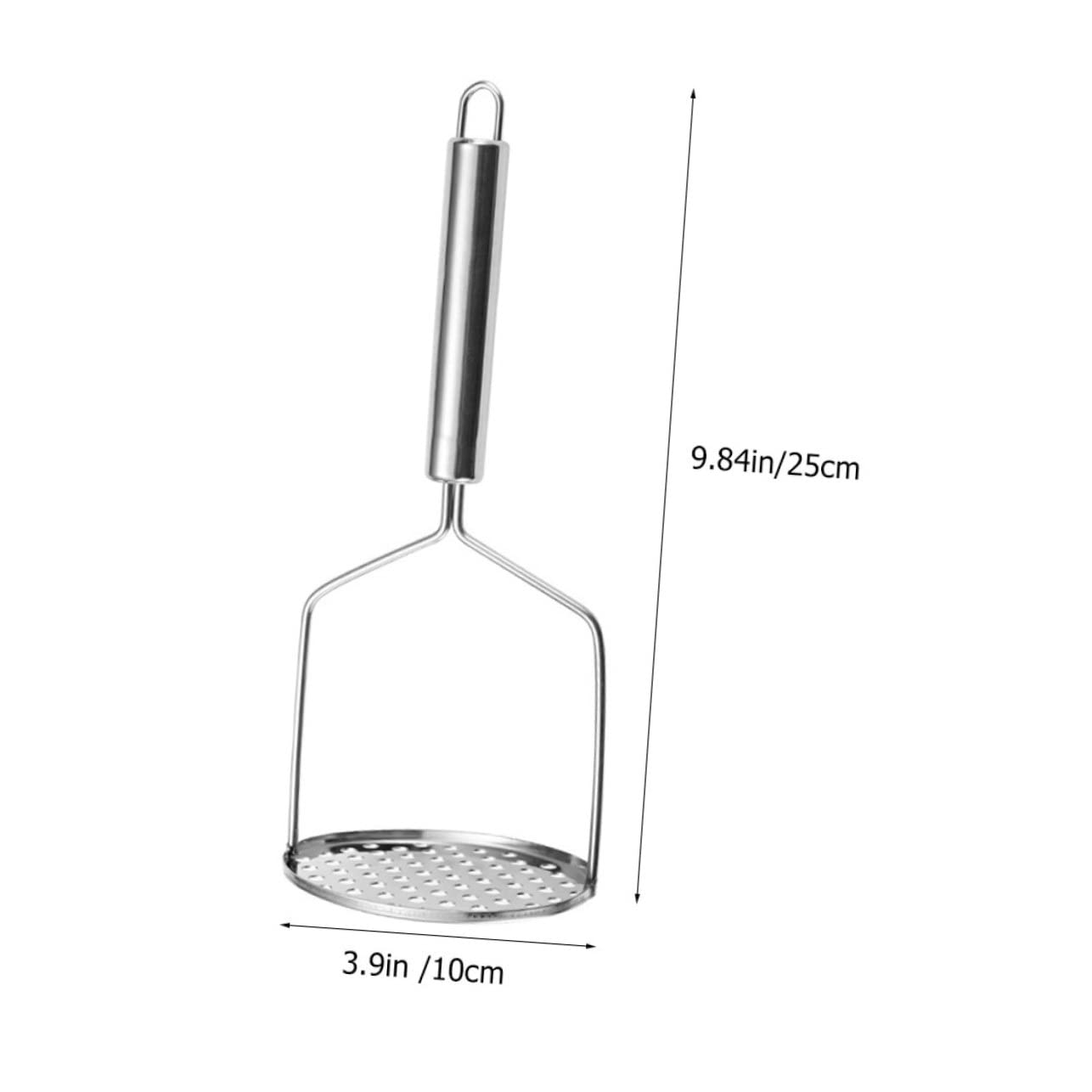 ABOOFAN 2Pcs Stainless Steel Potato Masher Manual Potato Crusher Tool for Effortless Vegetable and Fruit Pureeing Comfortable Grip Design for Easy Use and Mashing