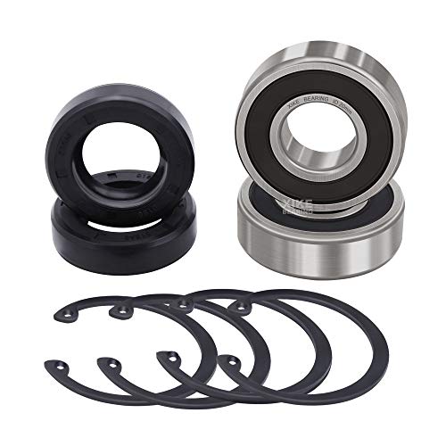 XiKe 2 Set Golf Cart Rear Axle Bearings and Seal Kit, Compatible Yamaha G14, G16, G19, G20, G21, G22, 1995 and Up Electric and Both Gas - Both Sides.