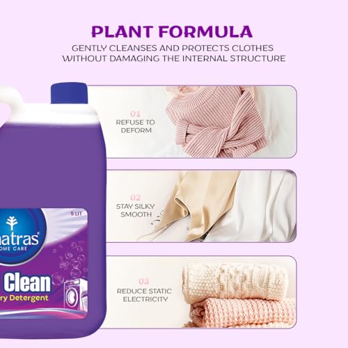 Image of Liquid Detergent | Perfect Wash for Front & Top Load Washing Machines | Long-Lasting Freshness | Gentle on Clothes | Color Safe & Fabric Care Concentrated Bio-Enzyme Stain Remover