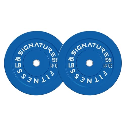 Image of Fitvids 2-Inch Olympic Rubber Weight Plates Sets, Bumper Plates Set Barbell with Mat for Strength Training, 80-370 Lbs Multiple Options
