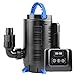 Forever Speed Teichpumpe für außen regelbar 80W Eco Motor Bachlaufpumpe 8000 L/h mit multifunktionalen Kontroller für Gartenteich, Fischteich, Springbrunnen