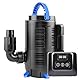 Forever Speed Teichpumpe für außen regelbar 180W Eco Motor Bachlaufpumpe 15000 L/h mit multifunktionalen Kontroller für Gartenteich, Fischteich, Springbrunnen