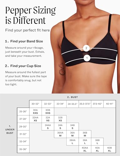 Pepper Wireless Bra | Feelgood Wirefree T-Shirt Bras for Women, Comfy Bras, Convertible Straps for Racerback, (XXS-XL)3