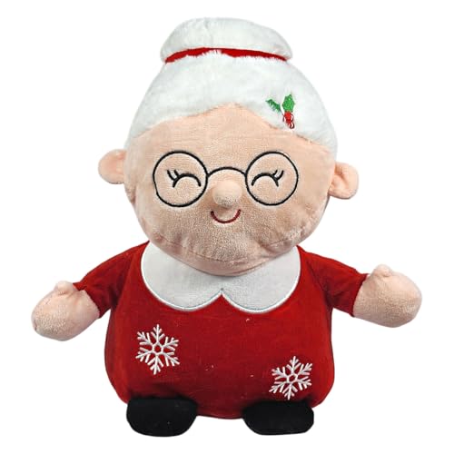 Vozinha Vó Mamãe Noel Vermelho Pelúcia De Natal 34Cms Brinquedo Decoração Enfeite Natalino