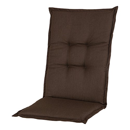 Preisvergleich Produktbild Adlatus-Kühnemuth Gartenstuhlauflage - Polsterauflage - Sitzauflage - Classic Dessin 113, Farbe: Schoko Braun (Hochlehner Auflage 120 x 50 cm)