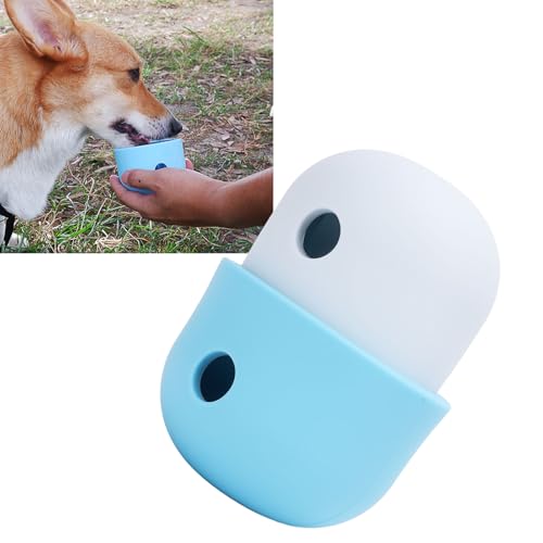 Tyenaza Interaktiver Hund Spielzeug, Food Ball Dog, Food -Abgabe Interaktives Spielzeug Silikon Hundefutter -Spender Spielzeugball für Hunde