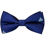 AMITER Masonic Bow Ties, Pre-tied Adjustable Bowties for Freemason Party Wedding