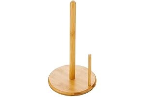 Wooden Paper Towel Holder Countertop with Wooden Base