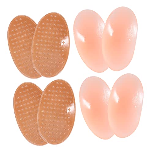 DEARMAMY Shoulder Push up Pads 4 Sets of Adhesive Shoulder Enhancers Silicone Fabric Material Shoulder Pads for Women Low Shoulder Support