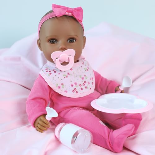 Muñeca bebé realista 16 pulgadas con accesorios miniatura 4