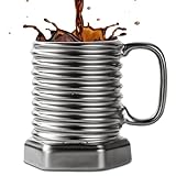 ZONSUSE Mug Vis M�canique Dr�le, Tasse � Caf� 3D en C�ramique Style Industriel, Mug Original pour Bureau et Atelier, Cadeau pour Homme, Ing�nieur, Bricoleur, 380ml (Boulons en Argent)