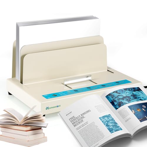Mxmoonant Relieuse thermique, max. 500 feuilles, boîtier en métal laqué