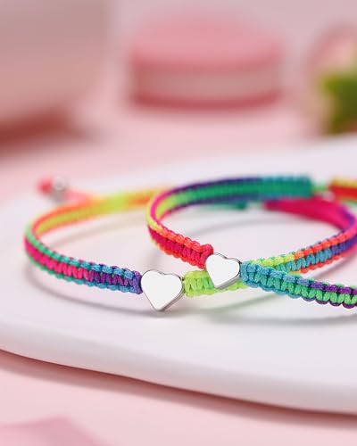 Rainbow Bracelets for Back to School Mommy and Me Mom Daughter Kindergarten Preschool Gifts4