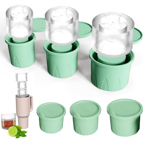 Bandeja para cubitos de hielo 3 piezas silicona con tapa miniatura 1