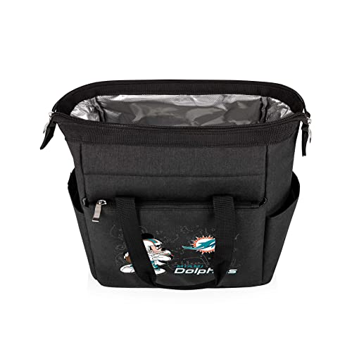 Image of PICNIC TIME NFL Mickey Mouse On The Go Lunch Bag - Soft Cooler Lunch Box - Insulated Lunch Bag, (Black)