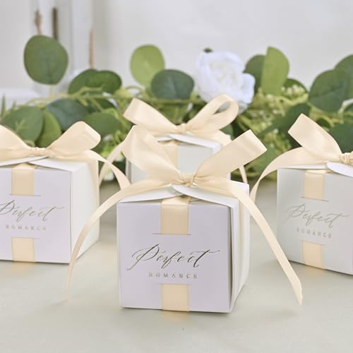 Image of Double Face Cream Satin Ribbon 5 /8 inch X 50 Yards Polyester Cream Ribbon for Gift Wrapping Very Suitable for Weddings Party Invitation Decorations and More