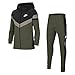 Produktbild Nike Unisex Kinder Nsw Poly Wvn Ovrly Tracksuit, Cargo Khaki/Black/Stone/White, 7-8 Jahre EU