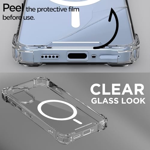 Image of Pikkme Back Cover for OnePlus Nord Ce 5 5G Mag-Safe Shockproof PC + TPU Protective Case Magnetic Support Bumper Case (Transparent Mag-Safe)