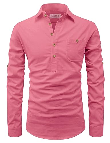 Image of Vida Loca Men Cotton Full Sleeve Casual Spread Collor Slim Fit Short Kurta for Men and Boys (Pack of 2)