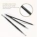Anjou Blackhead Remover Comedone Extractor, Curved Blackhead Tweezers Kit, 6-in-1 Professional Stainless Pimple Acne Blemish Removal Tools Set