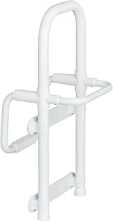 Ayuda de Entrada a la bañera Secura de Wenko, fácil de Instalar, Puede soportar hasta 150 kg, Hecha de Aluminio Duradero y plástico Antideslizante, Blanco, 8110100