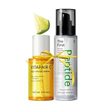 Nature Republic Vitapair C Glow Peptide Serum Set - Korean Vitamin Skincare, Triple Hyaluronic Acid Complex, Cleaner Skin, Hydrating, Niacinamide, Lightweight For All Skin Types